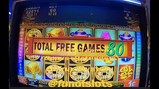 106 Free games (bonus+re-triggers) | China Mystery.