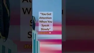 &ldquo;Speak slower, feel stronger 💬 #attractionsecrets #mindpower #intimacytips #confidencetips #lovelife
