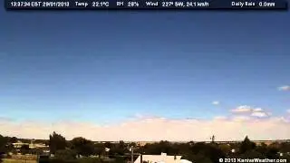 29 January 2013 - South Facing WeatherCam Timelapse - KanivaWeather.com