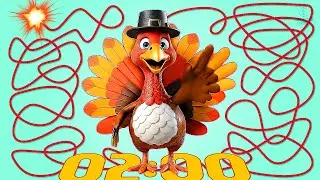 2 MINUTE Timer - TURKEY BOMB 🦃💣 Classroom Countdown With Music