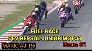MARIO AJI P#6 CEV REPSOL JUNIOR CHAMPIONSIP MOTO3 CATALUNYA RACE#1 FULL RACE 2021