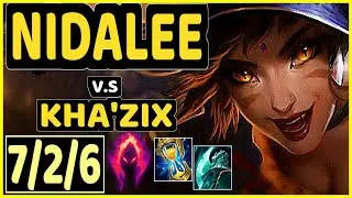 SELFMADE (NIDALEE) vs KHA'ZIX - 7/2/6 KDA JUNGLE CHALLENGER GAMEPLAY - EUW