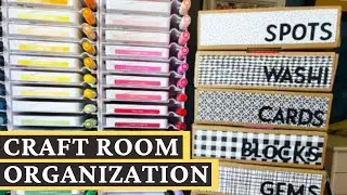 Do This With Your Old Paper Pumpkin Boxes! Inexpensive Craft Room Organization Idea