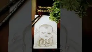 🥰🥰baby boss drawing 😱#viral #short video #art