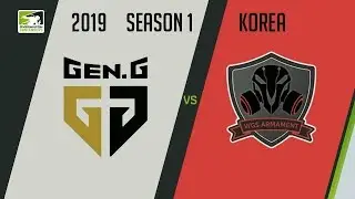 Gen.G esports vs WGS Armament (Part 1) | OWC 2019 Season 1: Korea
