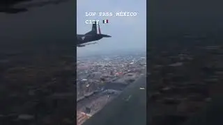 MEXICAN AIR FORCE LOW PASS M&Eacute;XICO CITY 🇲🇽 #pilotlife #aviation #aviationlovers #pilatus #texans