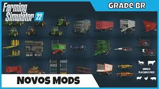 FS22 Mods | Galp&otilde;es Para Construir, Grade de Disco BR e Est&aacute;bulos do FS19 | FARMING SIMULATOR 22