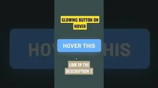 Neon Glow Button on Hover Effect using CSS