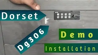 Dorset DG 306 smart furniture lock installation and password settings ||