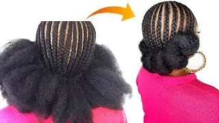 😱 MOST BEAUTIFUL TUCK AND ROLL NATURAL HAIRSTYLE | Protective Hairstyle