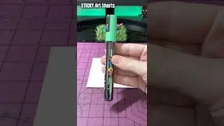 Activating New light green POSCA paint marker #art #satisfying #shorts