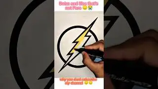Flash logo drawing 😍 || Subscribe my channel ❤️