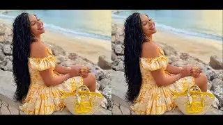 Nancy Isime radiates elegance in a stylish yellow summer dress As She Vacations In Jamaica