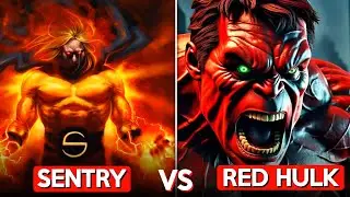 Sentry vs Red Hulk | When Rage Met the Power of a Million Suns | Full Battle explained in Hindi