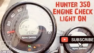 Royal Enfield Hunter 350 Engine Check light ON 