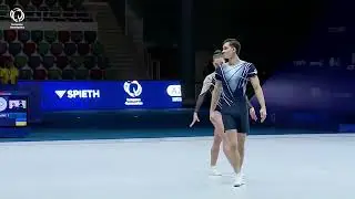Anastasiia Kurashvili & Stanislav Halaida (UKR) - 2025 Aerobic European silver medallist, Mixed Pair