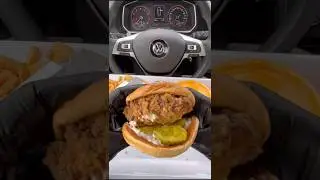KFC Juicy Burger Mukbang | No Talking | Crispy Bites ASMR #kfc #asmr #mukbang