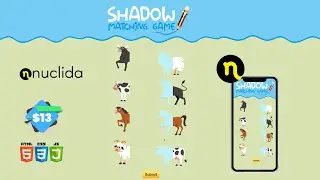 Animals drag and drop game - HTML Game