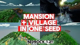 Mansion + Village in ONE Seed! 🏰🌾 Minecraft Bedrock 1.21