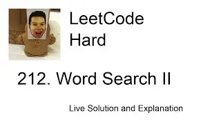 212. Word Search II (updated video in description) (Leetcode Hard)