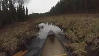 Paddling south on creek south of Lucky Pay Lake - Part 1 of 5
