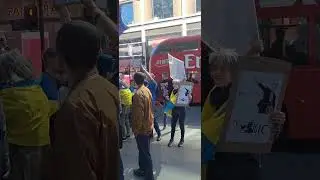 Protest at Tesla Oxford street London 05/04/25
