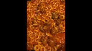 HOMEMADE SPAGHETTIOS AND MEATBALLS!