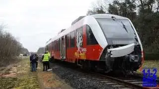 Trein ontspoord na rammen vrachtwagen in Almen