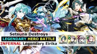 [FEH] Setsuna Destroys Legendary Eirika LHB [INFERNAL Legendary Hero Battle] - Fire Emblem Heroes