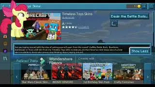 Apple Bloom Reviews Minecraft Timeless Toys Skins! (By Minecraft!) A Free Skin Pack For Kids! #kids