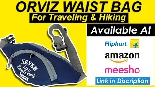 Best Travel Bag for Women/Men | Chest Bag | Slinger Side Bag | Fanny Waist Pouch | Waist Bag | Orviz