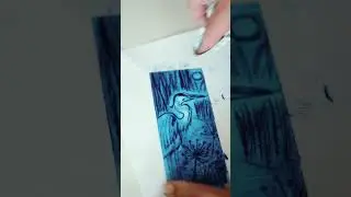 Making a drypoint print