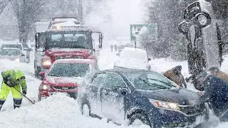 Blizzard hit Canada! Crazy Snow Storm in Calgary, Alberta (Nov. 08, 2022)