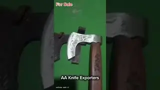 Hand made Axe || AA Knife Exporters #blade #forsale #hunting #axe #damascuschefknife #shortvideo