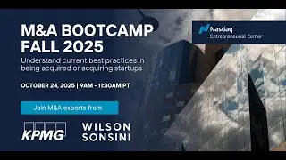 Fall 2025 M&A Bootcamp