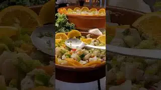 Ceviche station on Celebrity Silhouette #ceviche #shorts #cruisefood #cruiselife #cruisevlog #food