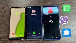 Signal Vs Viber Vs WhatsApp incoming Call Samsung S10lite New & Note10 & Note 20