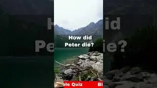 Bible Trivia Questions and Answers.  (Daily Bible Quiz). #short