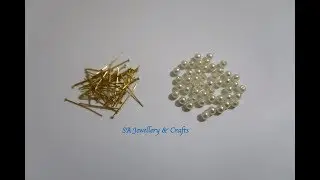 How to make Pearl Earrings at home | SA Jewellery & Crafts