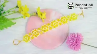 Video 39 Pandahall-Мастер-класс-Летний браслет из желтых кристаллов