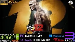 WWE 12 PC Gameplay | RPCS3 | Full Playable | PS3 Emulator | 2k60FPS | 2024 Latest