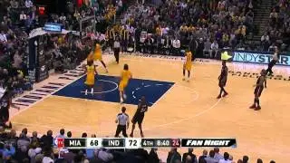 Dwyane Wade's MONSTER 2 handed dunk vs Pacers!