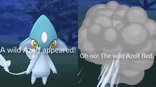 MY AZELF RAN TOO!!!! Why god why???? (Pok&eacute;mon Go Catching Azelf Failure)