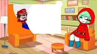 Shygal rest time | Super Mario bros unaware butt crush | Giantess animation #gacha 