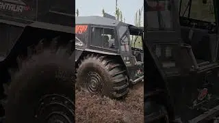 Argo Centaur Pulls Dead Quad Through Muskeg