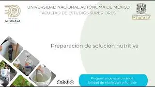 Preparación de solución nutritiva