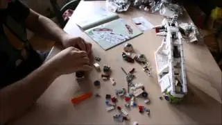Lego Star Wars Republic Gunship Assembly Timelapse