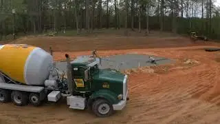 Concrete foundation for Girls Dorm Building at Southland Christian Camp