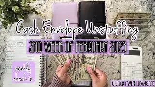 CASH ENVELOPE UNSTUFFING | $577 | Tracking Expenses | Weekly Check In | Cash Envelope Method