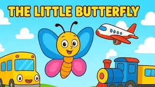 Fun Butterfly Poem for Kids | English Version of Titli Udi | Animated Nursery Rhyme Adventure